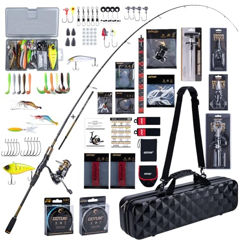 Goture Dual-Length Plug-in Fishing Rod Combo