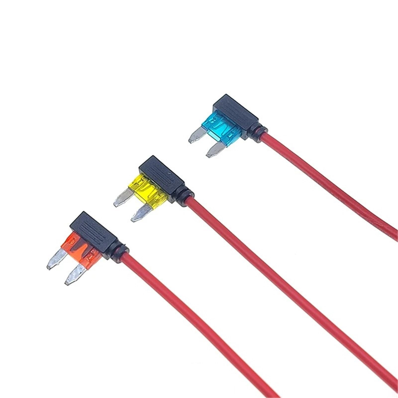 Portafusibles for coche, adaptador de grifo circuito adicional, Micro estándar ATM APM Blade MINI, dispositivo seguridad Simple medio, 12V, 5A, 10A, 15A, 20A
