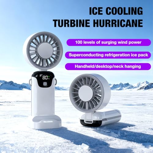 Ventilador de refrigeración silencioso y portátil con carga USB gris 3