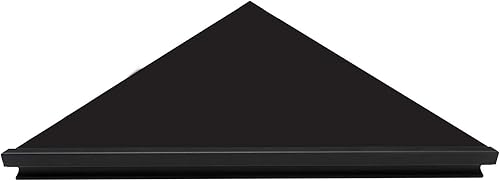 evron Estante esquinero para montaje en pared, fácil de instalar, estantes de esquina flotantes delanteros de metal con cintas autoadhesivas, patrón