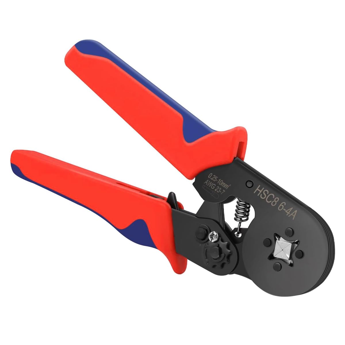 Muiltvoe Crimping Pliers Crimper Crimping Tool Self Wire End Ferrule Pliers for 0.25 to 10mm2 AWG 237 Cable Model HSC8 6 to 4
