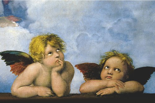 Póster de Rafaello-Angels en formato vertical de 91,5 x 61 cm con impresión nítida