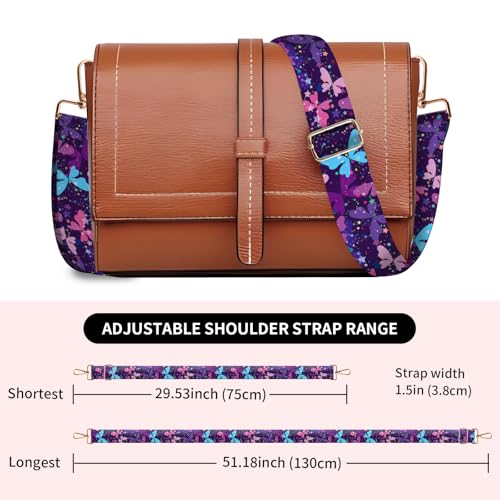 Image of Wide Purse Strap Replacement Crossbody, Funny Shoulder Strap Adjustable, Cute Bag Strap for Women Guitar Purses
