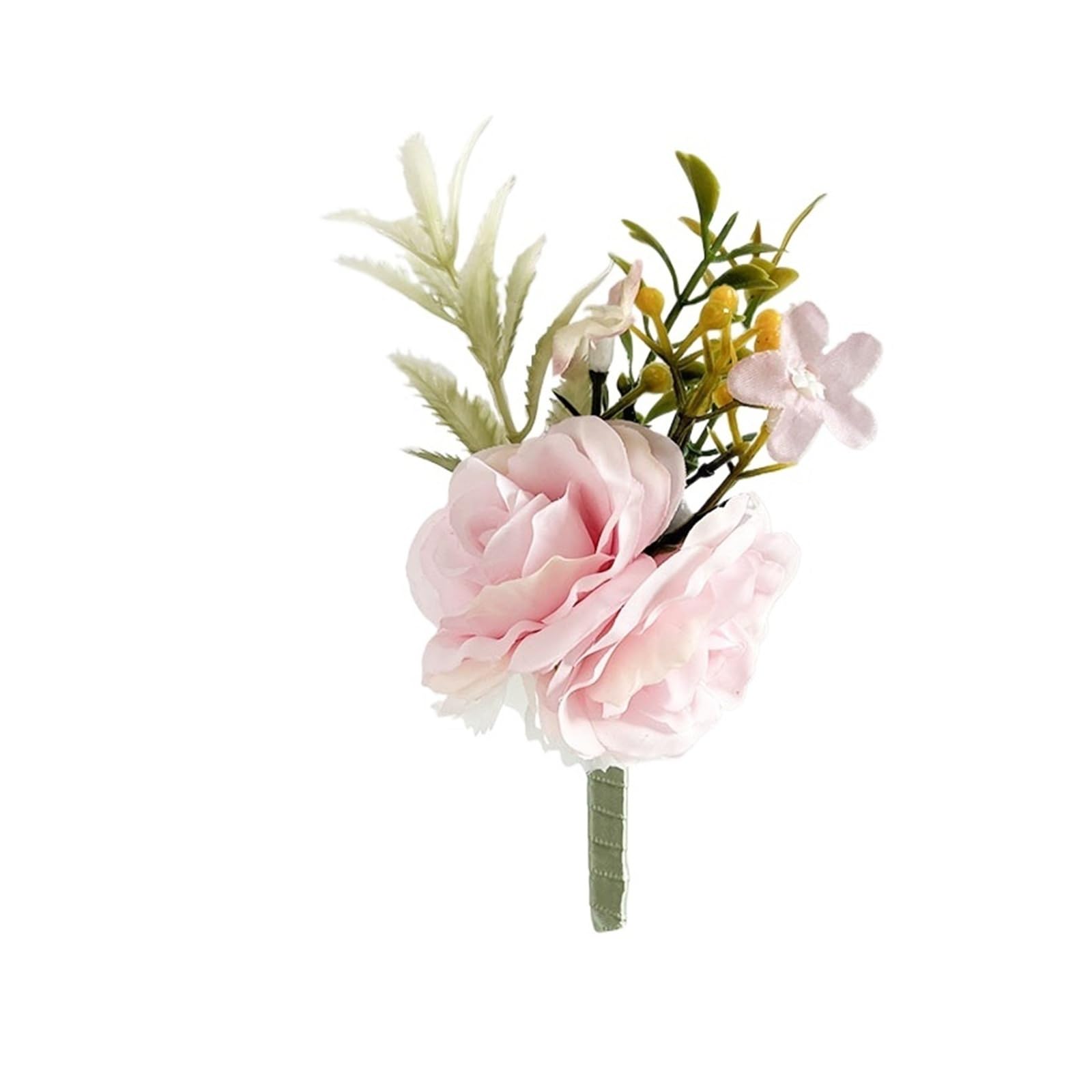 MQFBNNP Wedding boutonniere Prom Boutonniere Wedding Accessories Wrist Corsage(Boutonniere E)