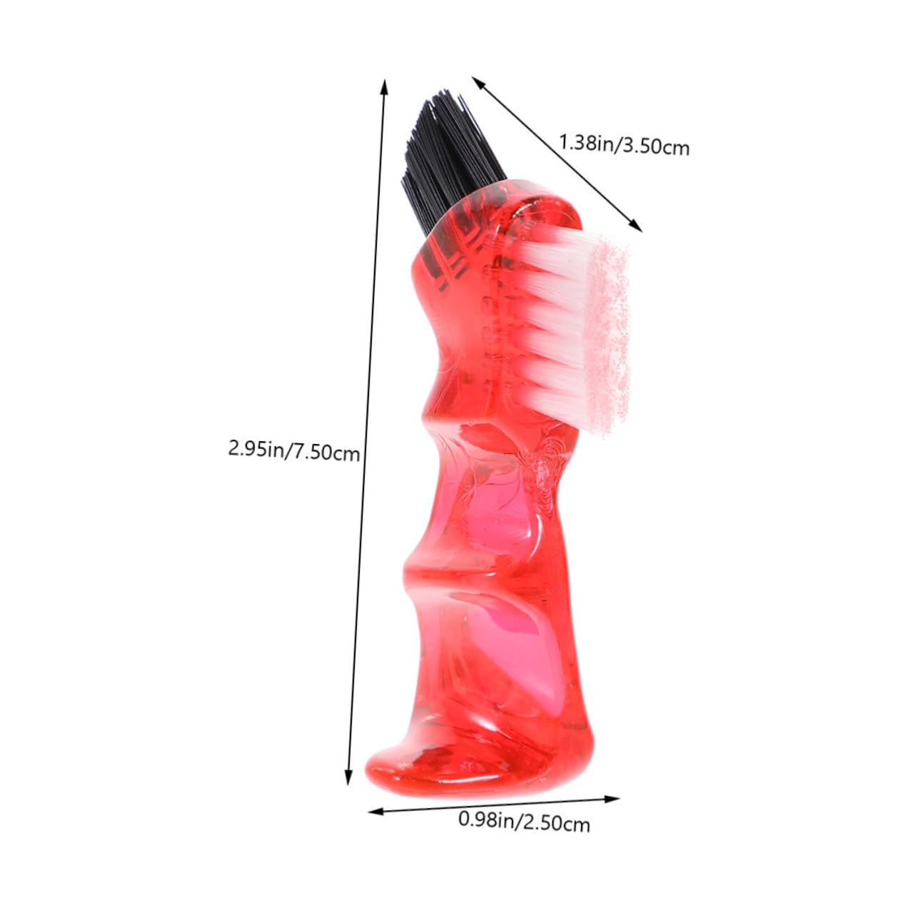 Spazzolino per Dentiere Mini 3 Pezzi in Plastica Pp | Formato Tascabile, Uso Domestico, Confezione Tripla, Doppia Testa Piccola, Facile da Portare