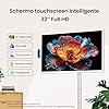 ApoloSign 32 pollici TV portatile intelligente di seconda generazione con sistema operativo Android certificato EDLA, touchscreen mobile con rotazione completa, telecomando vocale (SW3299T-4K)