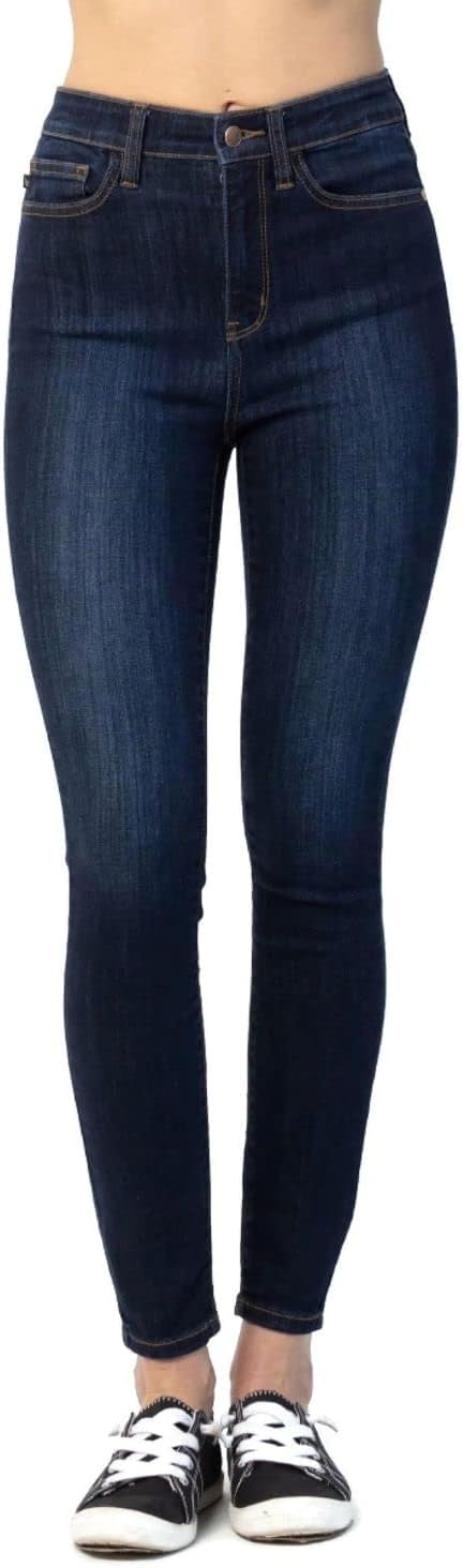 Judy Blue Women's High Waist Hidden Back Pocket Yoke Seam Skinny Jeans