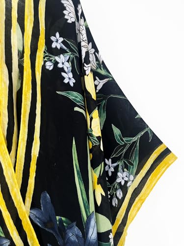 Image of Spicy Sandia Kimonos for Women Floral Beach Cover Up Loose Swimsuit Bathing Suit Coverup Cardigan for Summer Swimwear