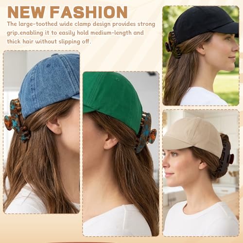 Pinzas de garra para cabello 3 piezas para sombrero miniatura 7