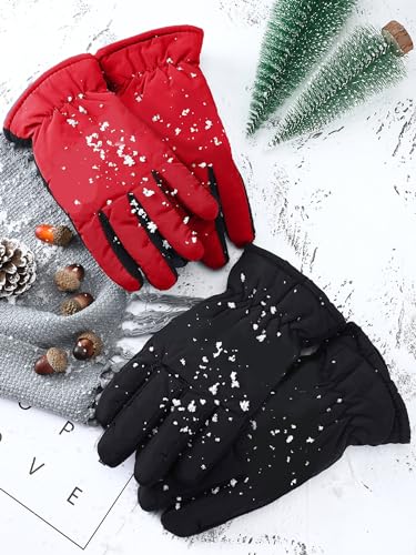 Image of SATINIOR 2 Pairs Kids Winter Snow Gloves Ski Mitten