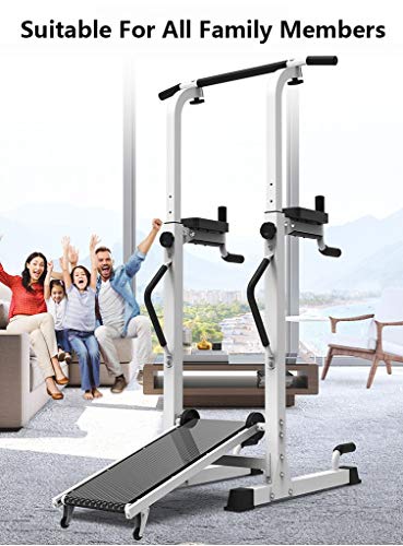 YOT-Pull-Up-Bar-Power-Tower-with-Elbow-Support-Dip-Stand-Station-for-Home-Gym-Strength-Training-Workout-Equipment-176LB-Max-Capacity