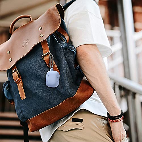 Ouwegaga Funda para Airpods 3, Case Protectora de Silicona para AirPods 3 Fundas, LED Frontal Visible Funda Accesorios Compatible con Apple AirPods 3.ª Generación (2021), con Llavero, Lila