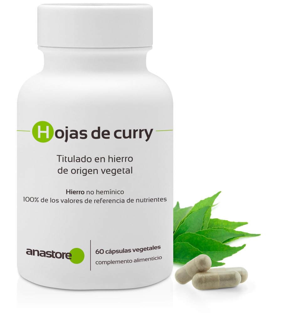 HIERRO DE ORIGEN VEGETAL (Murraya koenigii) * 233.5 mg / 60 cápsulas * Deficienc