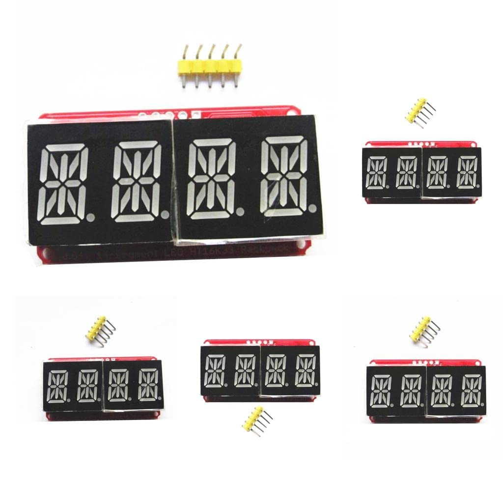 Lot de 5 tubes d'affichage à LED pour affichage segment I2C pour affichage alphanumérique