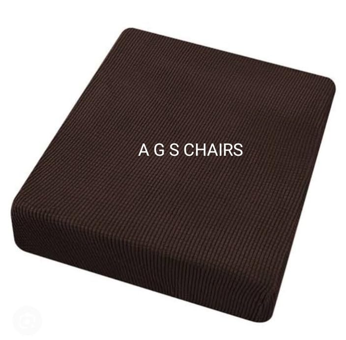 Image of A G S Chairs Sofa Foam Cushion with Zip Cover Attractive Colour (22 x 21 x 4, Dark Brown)