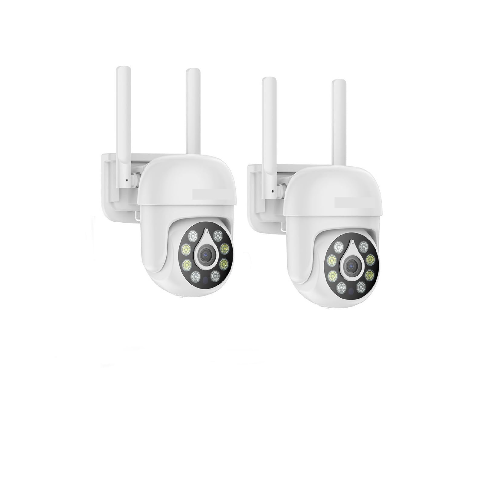 Oshpmbdlyfj One Color 4K Wifi Security Camera Ip66 Weatherproof Outdoor Surveillance Camera Night Vision Wireless Cctv Camera For Wireless Nvr(5Mp 2Pcs I51cp)