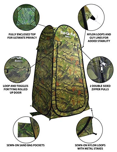GigaTent-Pop-Up-Pod-Changing-Room-Privacy-Tent--Instant-Portable-Outdoor-Shower-Tent-Dance-Changing-Tent-Camp-Toilet-Rain-Shelter-for-Camping-Beach--Lightweight-Sturdy-Easy-Set-Up-Foldable
