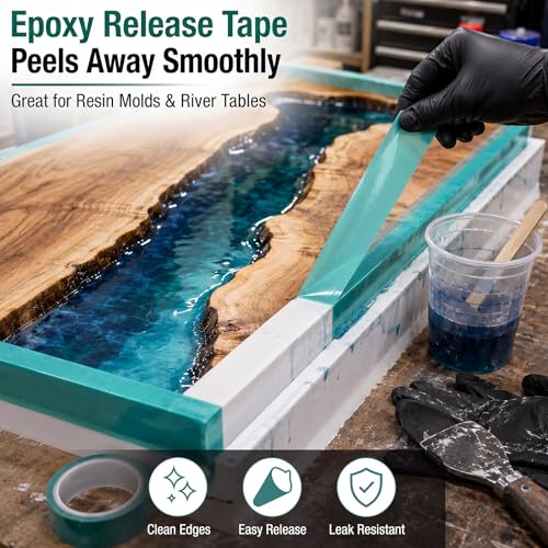 Image of 6 Pcs High Temp Tape Total 648 ft Green Pet Heat Resistant Masking Tape Sublimation Silicone Adhesive No Residue 392f for DIY Epoxy Resin Powder Coating Circuit Board (2 inch)