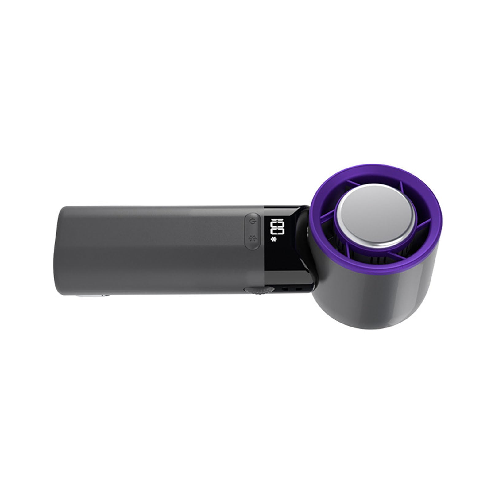 TFAOYS Portable USB Rechargeable Miniature Handheld Fan with Digital Display and Quiet Operations for or Travel Use Portable Handheld Fan