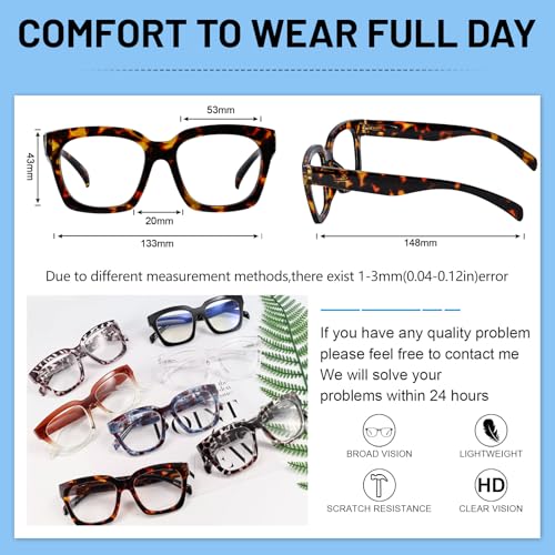 Image of OCCI CHIARI Large Reading Glasses Women Retro Reader 1.0 1.5 2.0 2.5 3.0 3.5 1.25 1.50 1.75 2.25 2.75 4.0 5.0 6.0