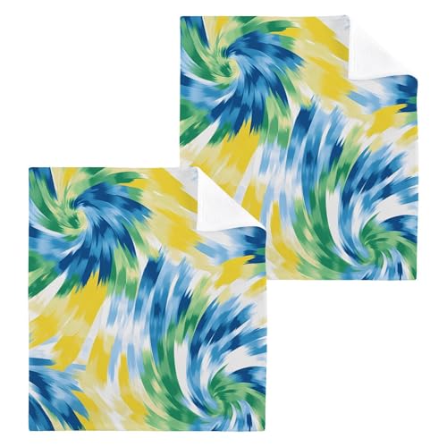 PaChyLuu 6 Pack Colorful Cotton Washcloths Highly Absorbent Face Cloth Reusable Body Towels, Gentle for Sensitive Skin, 12 x 12 Inch