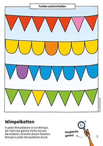 Kindergartenblock ab 3 Jahre - Jetzt bin ich groß!: Bunter Rätselblock - Sinnvolle Beschäftigung die Spaß macht (Übungshefte & -blöcke für Kindergarten, Vorschule, Einschulung, Band 608)