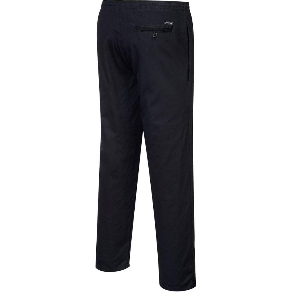Portwest C070 Elasticated Drawstring Chef Trousers Protective Safety Pants Stain Resistant Durable Workwear Unisex Professional Modern Chesfswear