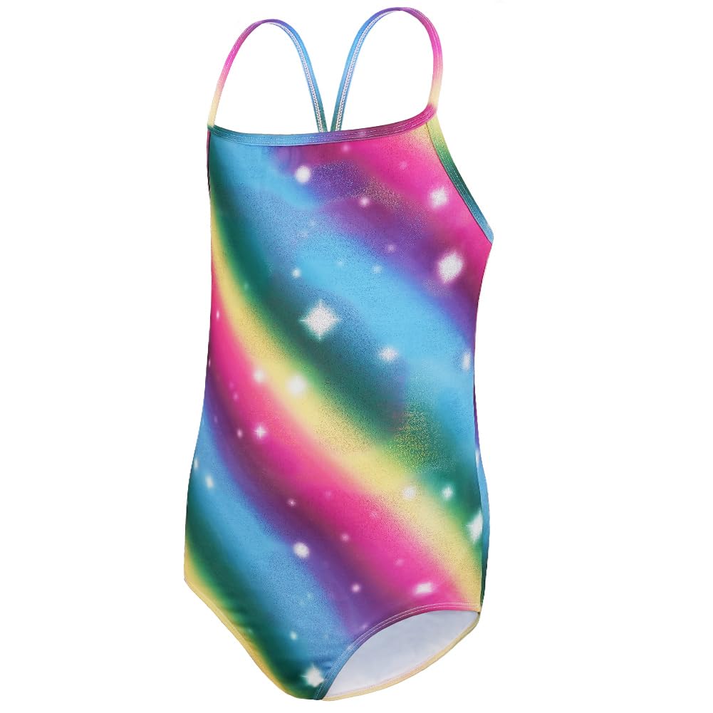 Trajes Baño de Una Pieza Niña, Bañador Sirena de una Pieza para Niñas Ropa de Baño Swimsuit Secado Rápido para Hawaiano Fiesta Natación de Verano 3-10 Años