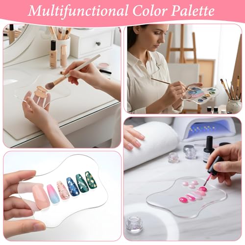 Paleta para Mezcla de Esmalte para Arte en Uñas Transparente miniatura 5