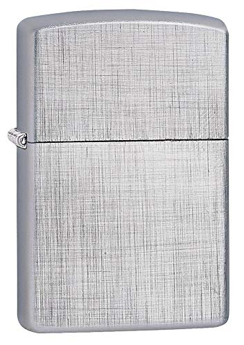 Encendedor Zippo Linen Weave Plateado miniatura 6