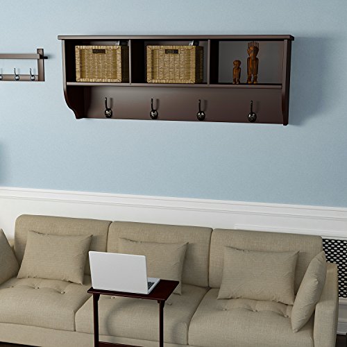 image for HOMFA Hanging Entryway Shelf, 38.6 in Wall Mounted Storage Cabinets Co