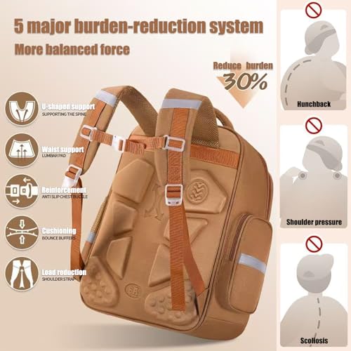 Capybara Backpack, Cute Capybara Backpack with Pencil Case, Water Proof Travel Casual Bag (A,Medium)2