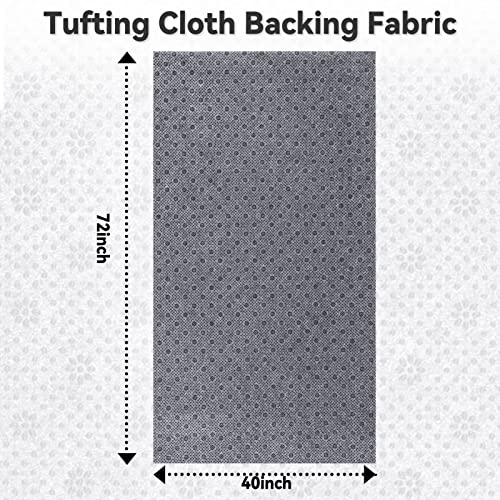 JoliJour Tufting Gewebe, 1.8*1m Teppichunterlage, Rutschfestes Vinyl-Rückseite, Stoff Mit Pflaumenblüten-Muster, für Primäre Tufting-Tücher, Teppich, Stanznadelgewebe, Grundgewebe
