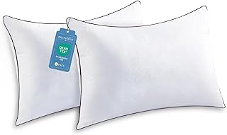JOLLYVOGUE Standard Pillows Set of 2, Cooling and Supportive Pillows Full Size Set of 2 for Side and Back Sleepers, Down Alternative Hotel Collection Sleeping Pillow