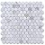 Calacatta Gold Italian Calcutta Marble Hexagon Mosaic Tile 1 inch Honed