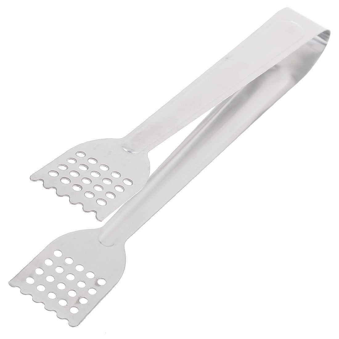 Clip de Pinzas para Comida de Pan con Cabeza de Agujero de Malla de Acero Inoxidable Pinzas largas de 22cm (múltiples Colores)