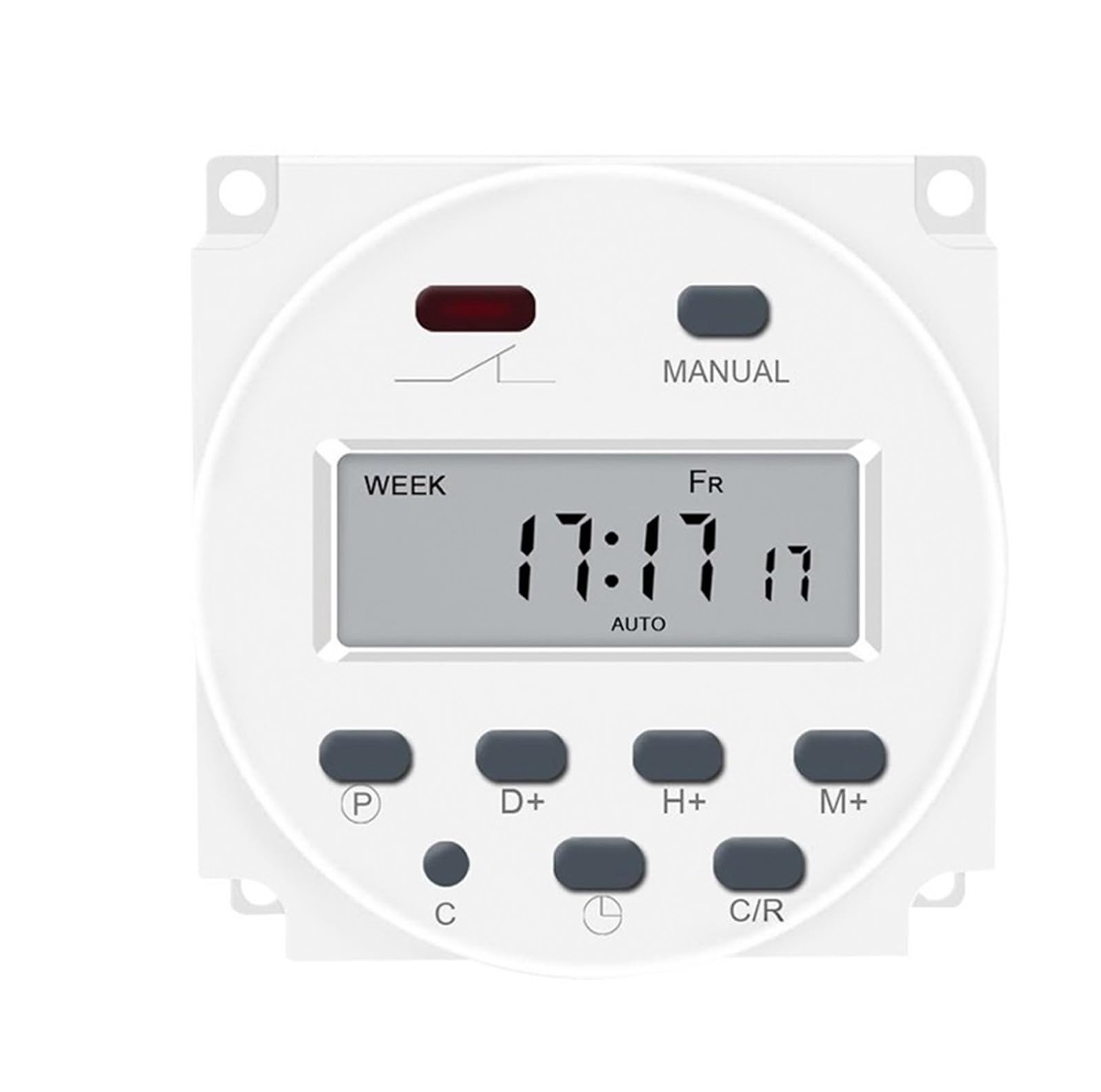 1PCS CN101A 5V 12V 24V 110V 220V Digital Timer Switch 7 Days Weekly Programmable Time Relay(12V)