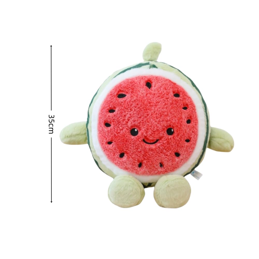 XIYUAN 35cm -Soft Toys Fruit Serie Watermelon Fruit Plush Doll Pillow Stuffed Throw Pillows - Image 2