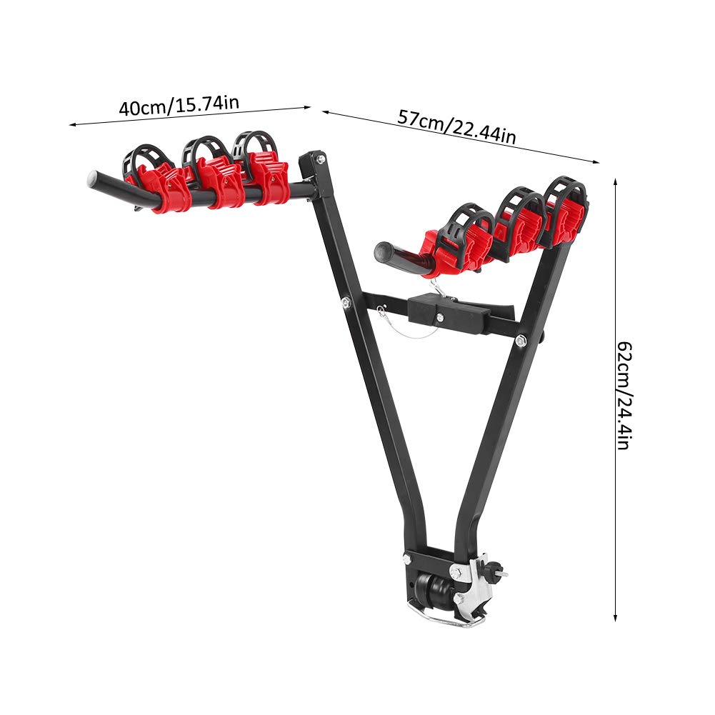 Ausla Auto-Fahrrad-Anhängerkupplung, Robuster Stahl-Auto-Fahrradträger für Transporter, Bequeme Installation und Entfernung