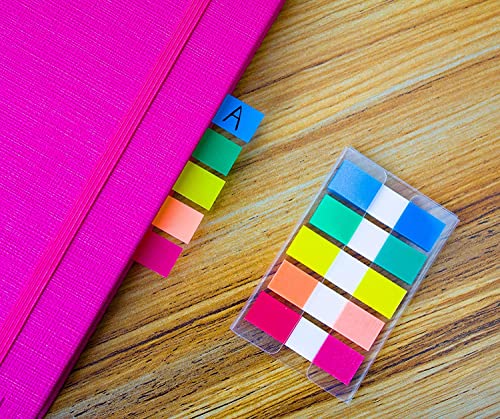 Image of ELII 900 Pcs 2 Inch Sticky Index Tabs - Colorful Writable Book Tabs | Transparent for Notebooks,Annotating,Self Adhesive,Labels for Pages ,Repositionable,Tape Flags,File Folders,Smooth Writing