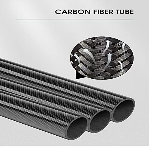 (2 stuks) 3K koolstofvezel buis, lengte 500 mm, buitendiameter 17 mm, binnendiameter 13 mm, effen weefsel glanzend… - Image 5