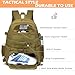 SLINRKE Lacrosse Bag with 2 Stick Holders Tactical Style Lacrosse Equipment Backpack with Separate Shoe Compartment for All Field Hockey Gear (Brown)