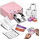 Phomemo M02S Mini Drucker für Smartphone, 300 DPI Tragbarer Thermo-Fotodrucker mit 6 Papierrollen, Kompatibel mit 15, 25, 53 mm Papier, ideal für Studium, Scrapbooking, Fotos, Geschenke (Rosa)
