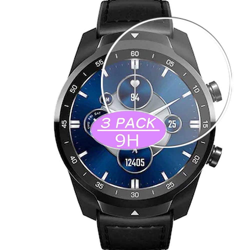 Amazon | 3枚 VacFun ガラスフィルム ， TicWatch Pro S 向けの 強化 