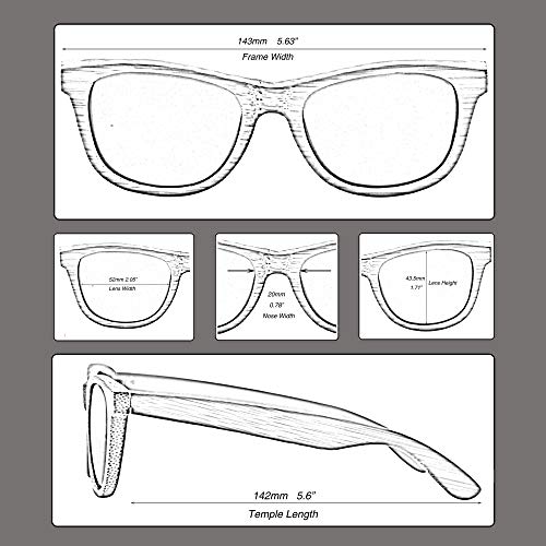 C3 Handmade Natural Bamboo polarized lens Sunglasses for Men and Women for Traveling Driving and Gift3