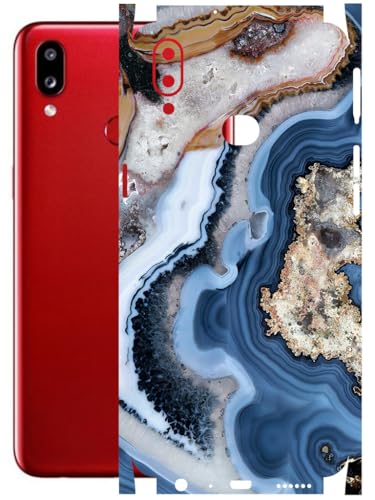 Image of AtOdds - Full Body Back Screen Guard Protector Film - Lamination Wrap Skin Sticker Compatible with Samsung Galaxy A10s | Scratchproof Matte Finish (Floor Marble)