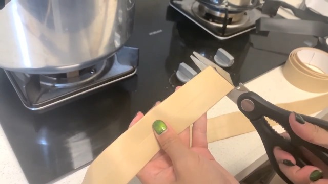 Image of Caulk Strip Waterproof and Oil-Proof Caulking Sealing Tape for Cooktop Self Adhesive Caulk Tape for Sink Toilet Bathroom Wall Edge Bathtub Caulk Strip Tape (Beige 3 pcs(1.5 inch x10.5 Ft x3pcs))