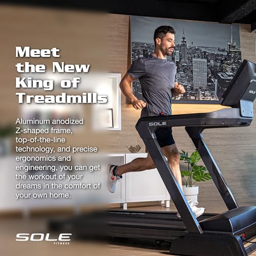 Image of Sole Treadmill F89, Foldable Treadmills for Home Use, Bluetooth, Wide Speed Range, Large Running Surface, Treadmill Foldable, Treadmills with Incline and Decline, Home Exercise Treadmill (Sole F89)