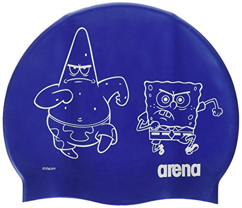 ARENA Spongebob Jr, Cuffia Piscina Uomo, Blu