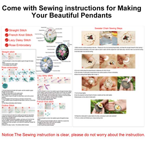 image for Beginner Embroidery Kit, Outgeek 3PCS Embroidery Starter Kit Set Embro
